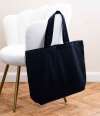 BR053 Brand Lab Organic Oversized Tote Bag Black colour image